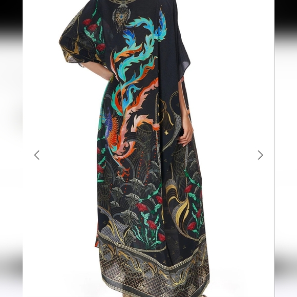 Camilla Round Neck Kaftan Wise Wings Nwt - Picture 4 of 13